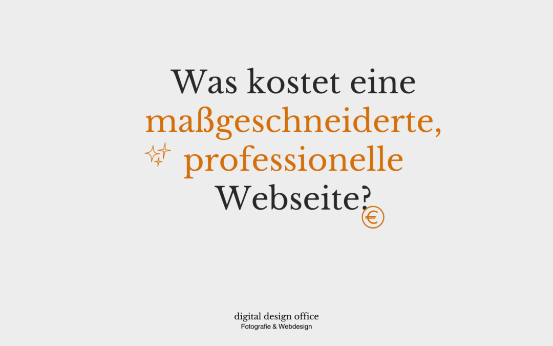 Kosten professionelle Webseite